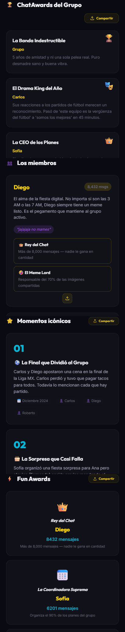 Dashboard de Los Compadres